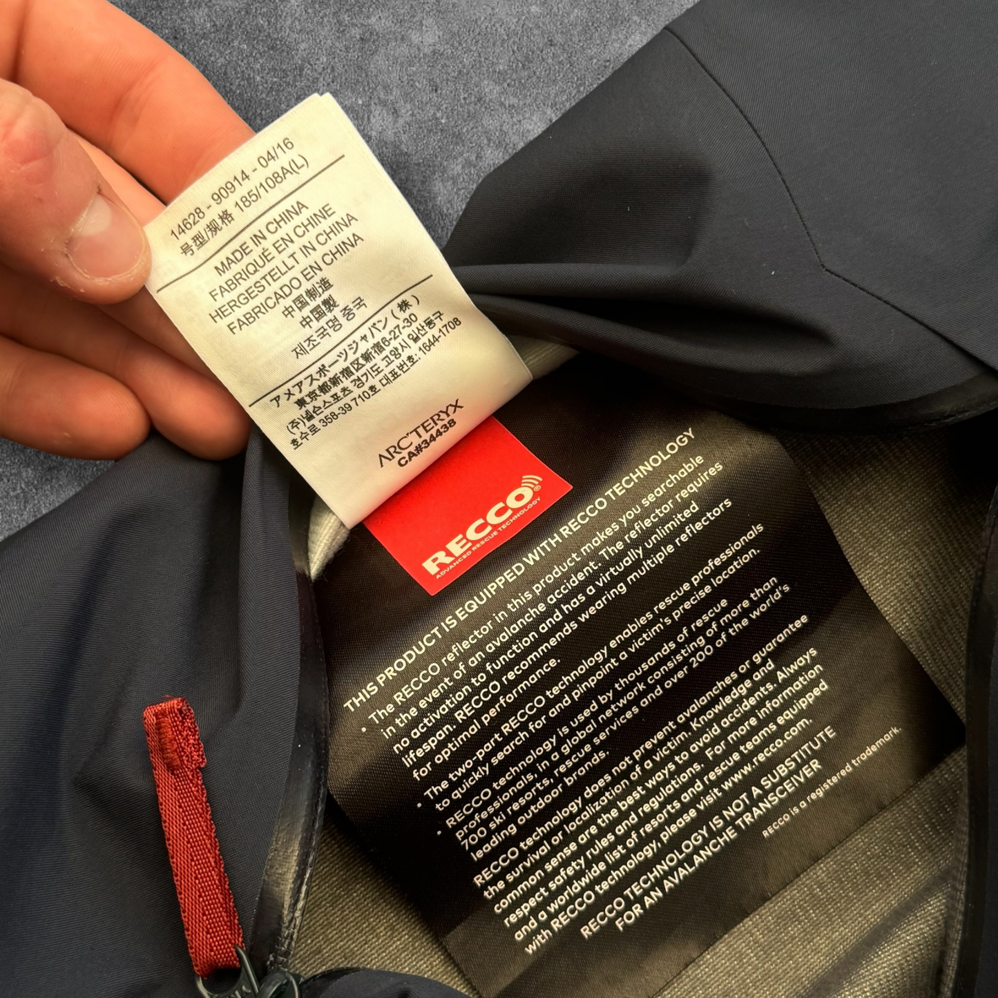 Arc'teryx Tantalus Jacket Men's Large Black Gore-Tex RRP £700
