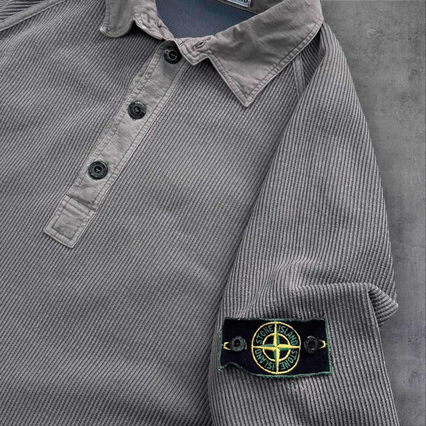 Stone Island Green Edge Quarter Zip Sweatshirt 1999 Size XL RRP £350