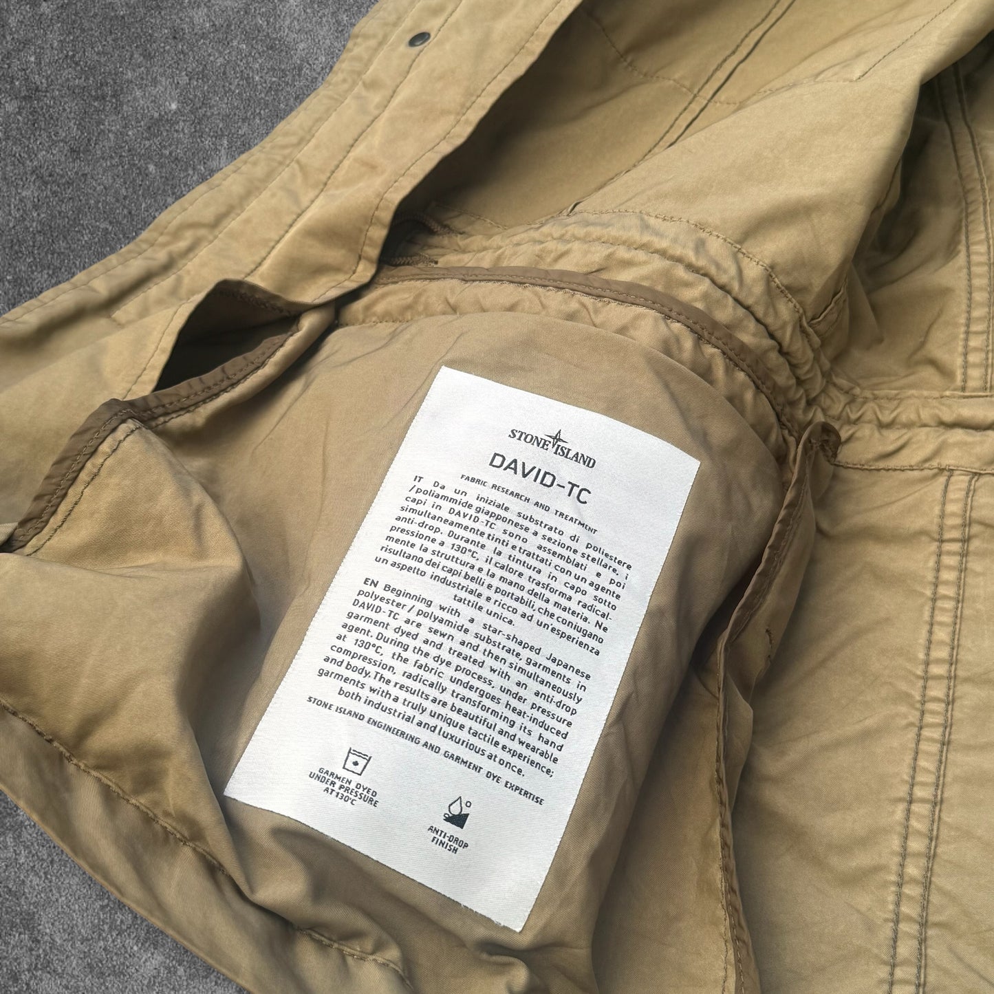 Stone Island David-TC Jacket SS 2012 Khaki Art 561543349 RRP £600