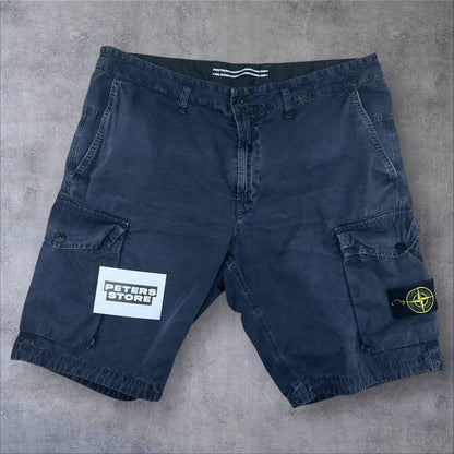 Stone Island Cargo Shorts 36W Navy RRP £280