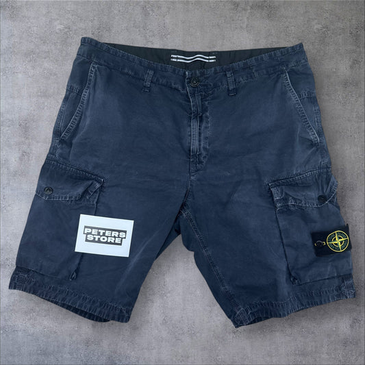 Stone Island Cargo Shorts 36W Navy RRP £280