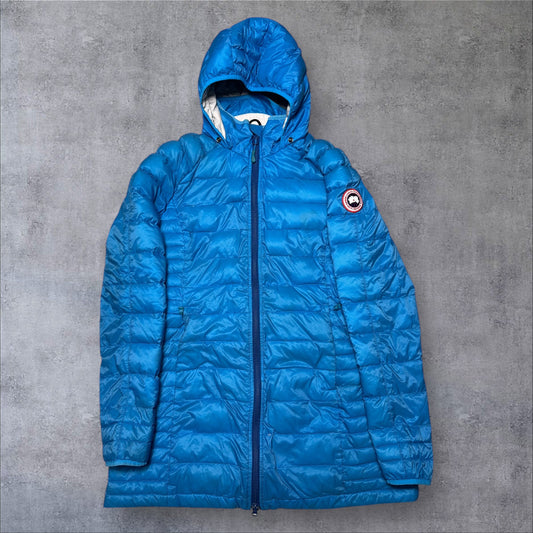 Canada Goose Women’s XL Long Blue Puffer Jacket RRP £695