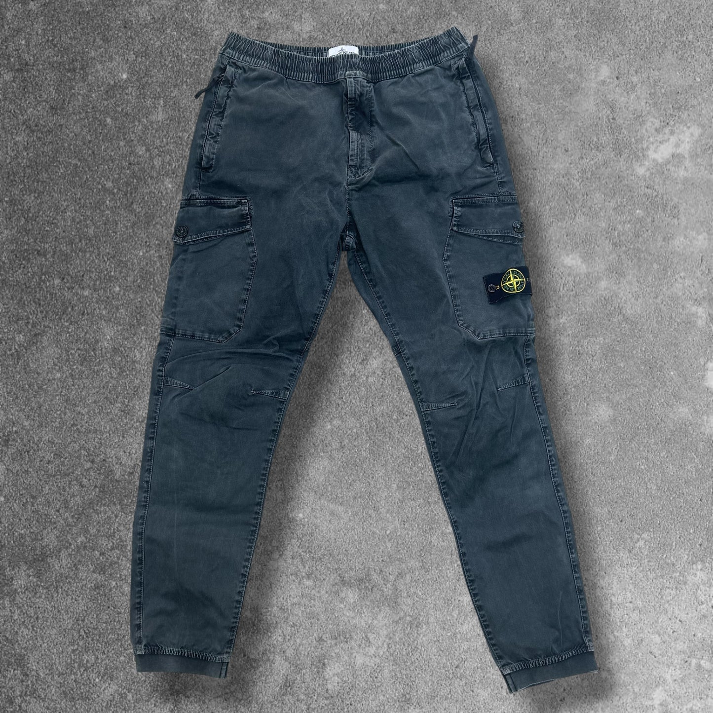 Stone Island Garment Wash Cargos W34 Grey V0129 RRP £350
