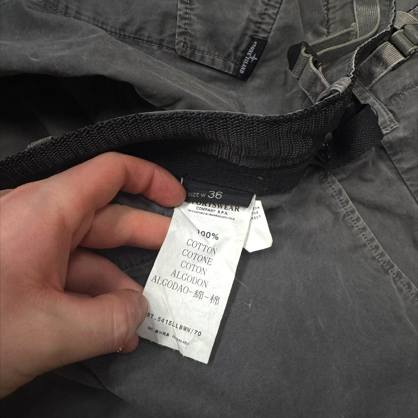 Vintage Stone Island 36W Cargo Shorts RRP £225