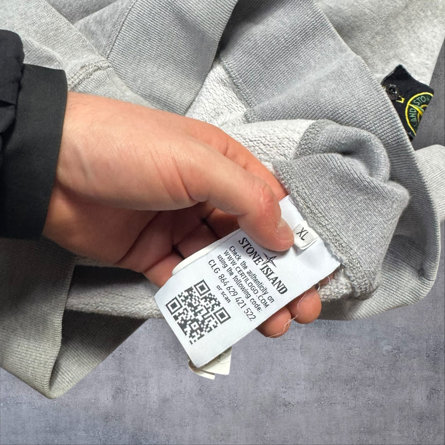 Stone Island Quarter Zip Grey XL RRP £325