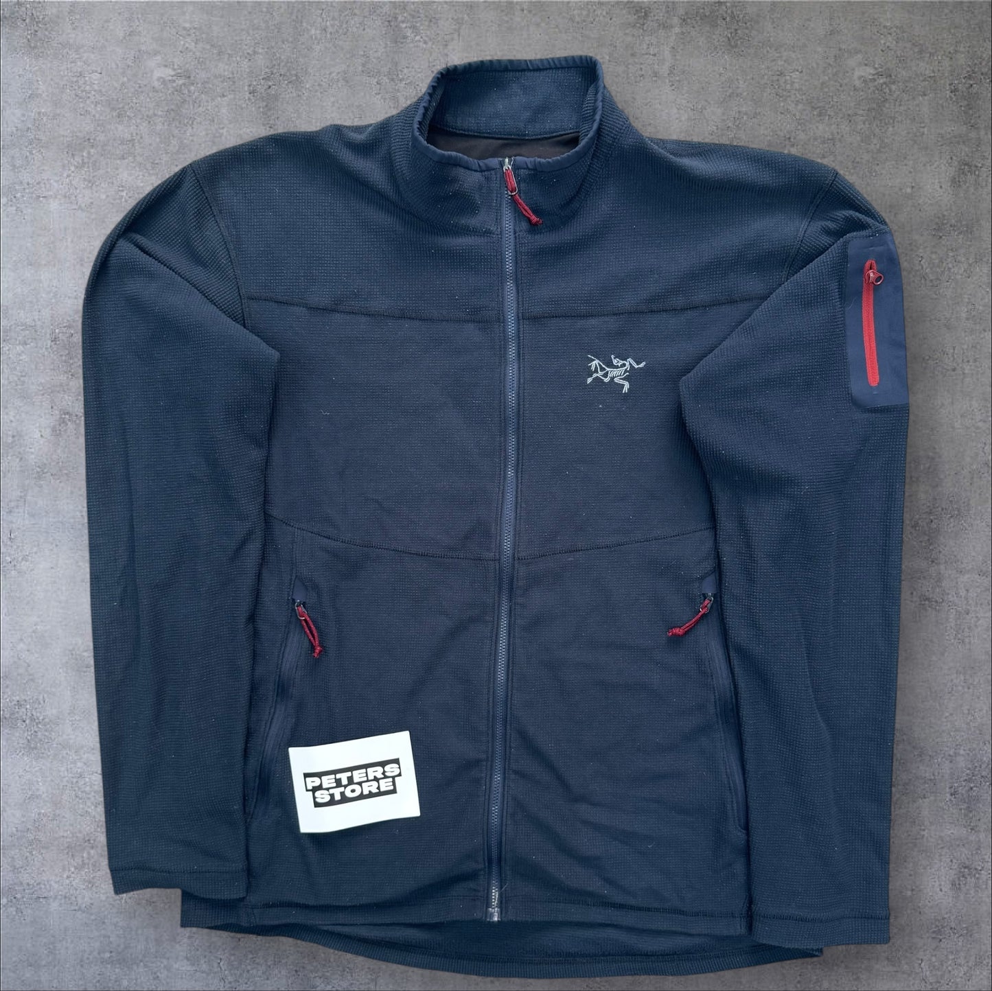 Arc’teryx Delta LT Fleece Large Navy Red Zips RRP £180