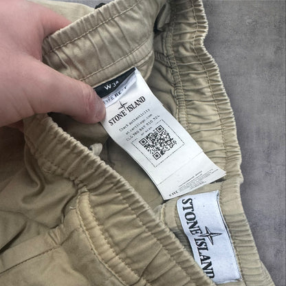 Stone Island Cargos 34W Tan Elastic Waist RRP £395