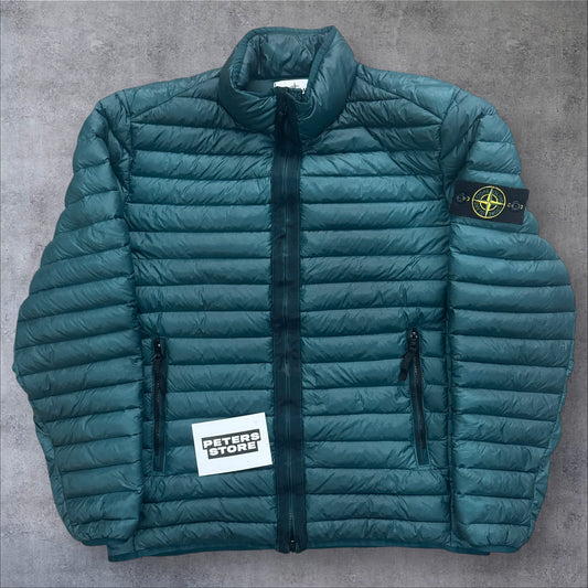 Stone Island Loom Woven Jacket Teal Size Large RRP £650