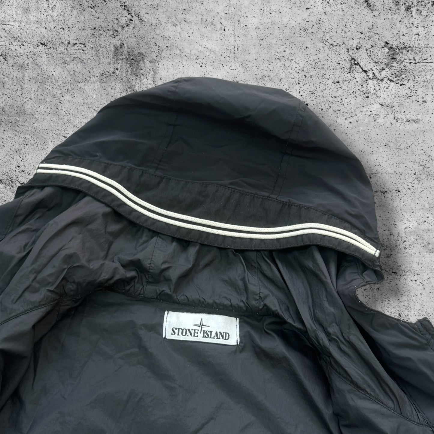 Stone Island Skin Touch Jacket Men's Medium Black Hooded RRP £650