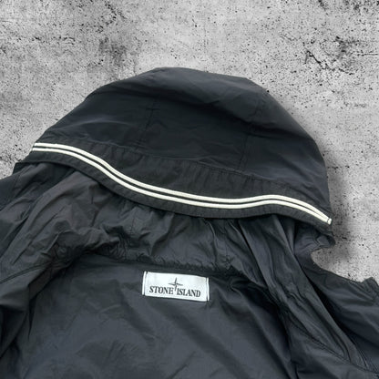 Stone Island Skin Touch Jacket Men's Medium Black Hooded RRP £650