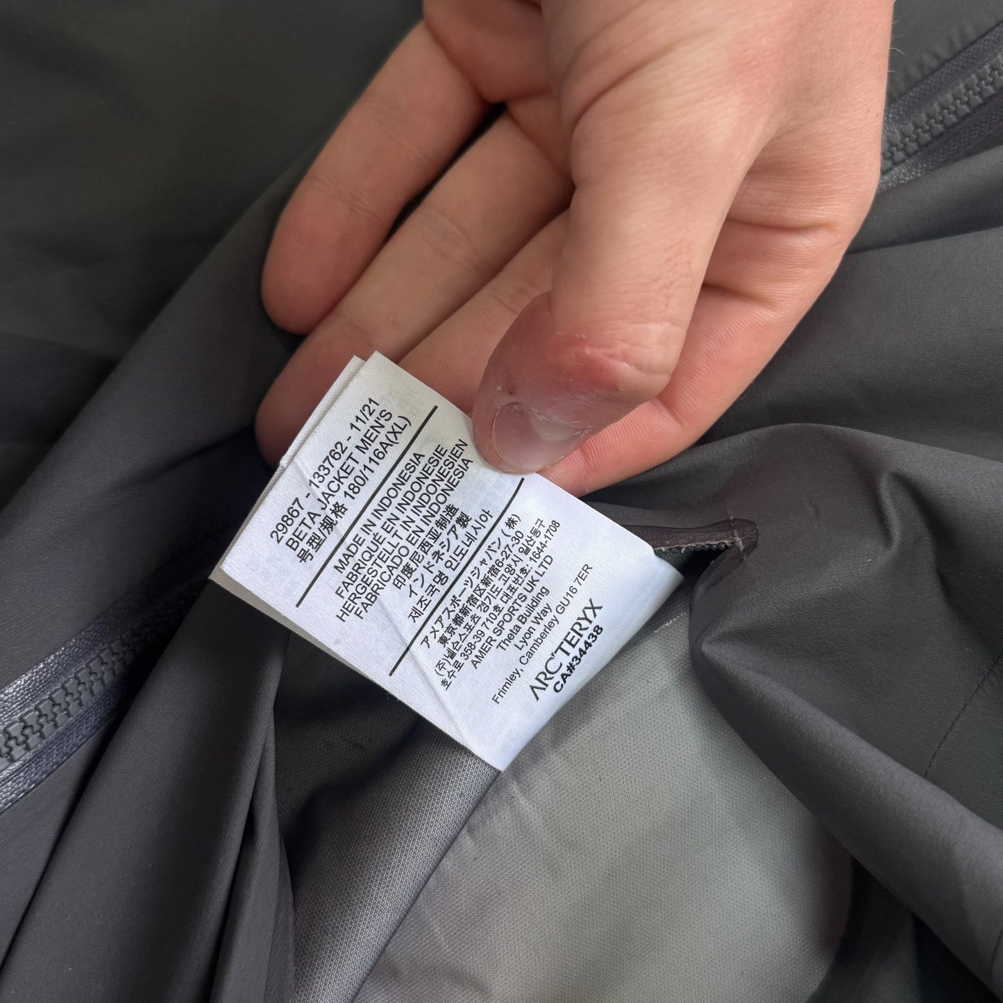 Arc'teryx Beta Gore-Tex Jacket Men's XL Grey 2021 RRP £400