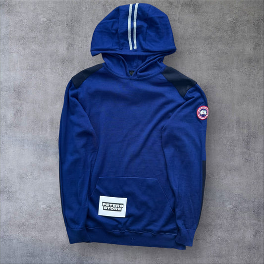 Canada Goose Merino Wool Hoodie Royal Blue Large RRP £350