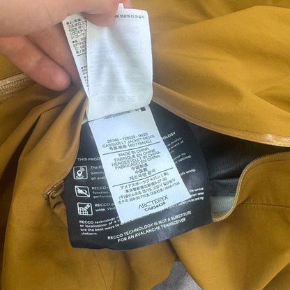 Arc'teryx Cassiar Gore-Tex Jacket Men's XL Mustard RRP £600