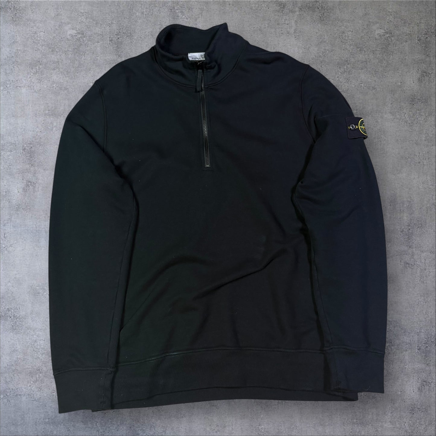 Stone Island Quarter Zip Black Size XXL RRP £350