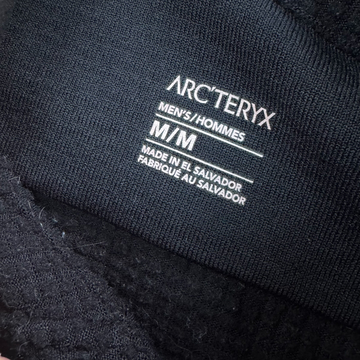 Arc'teryx Aptin Zip Hoodie Medium Black Fleece RRP £180