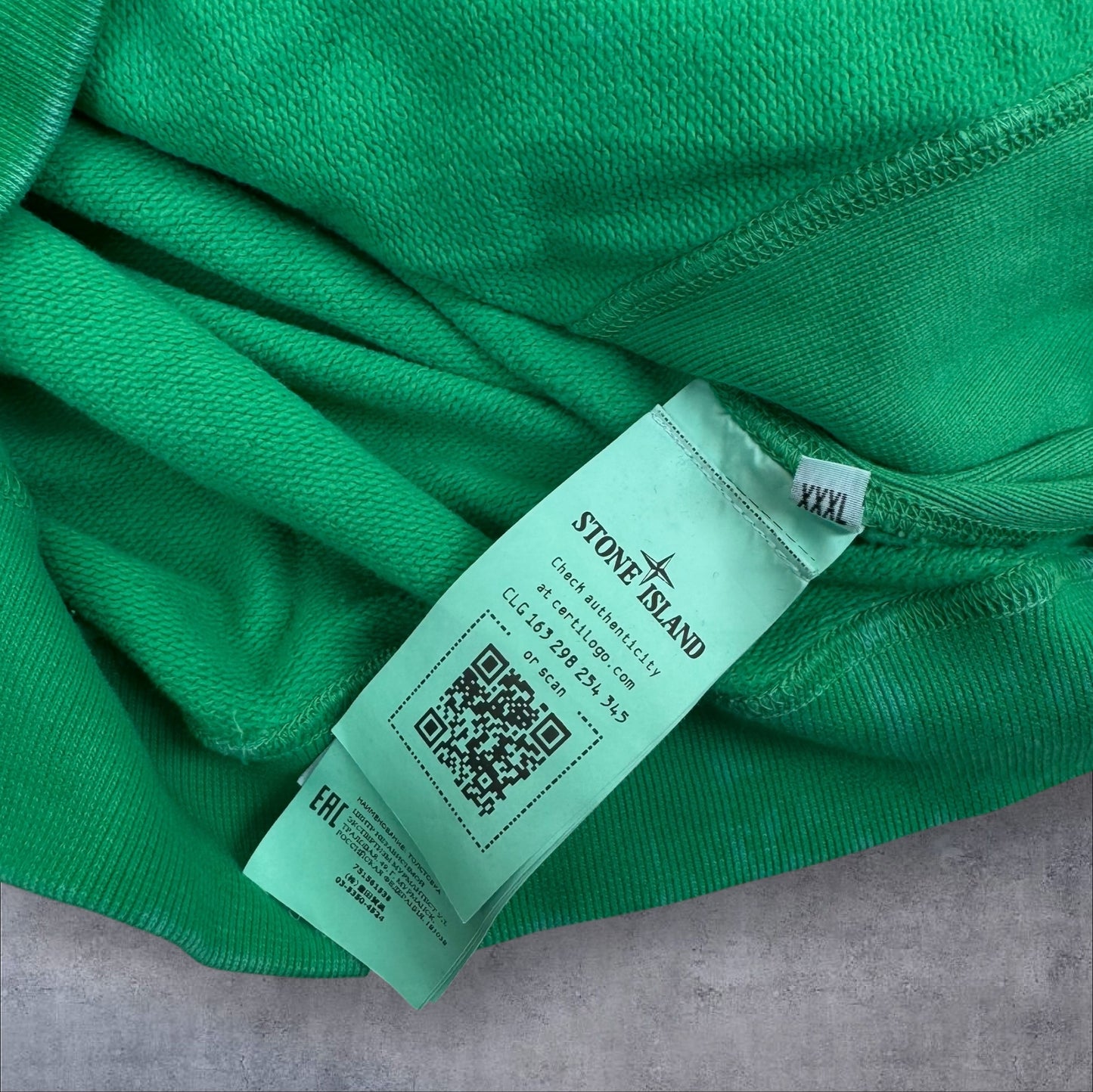 Stone Island Green Acid Wash Sweatshirt 3XL RRP £280+