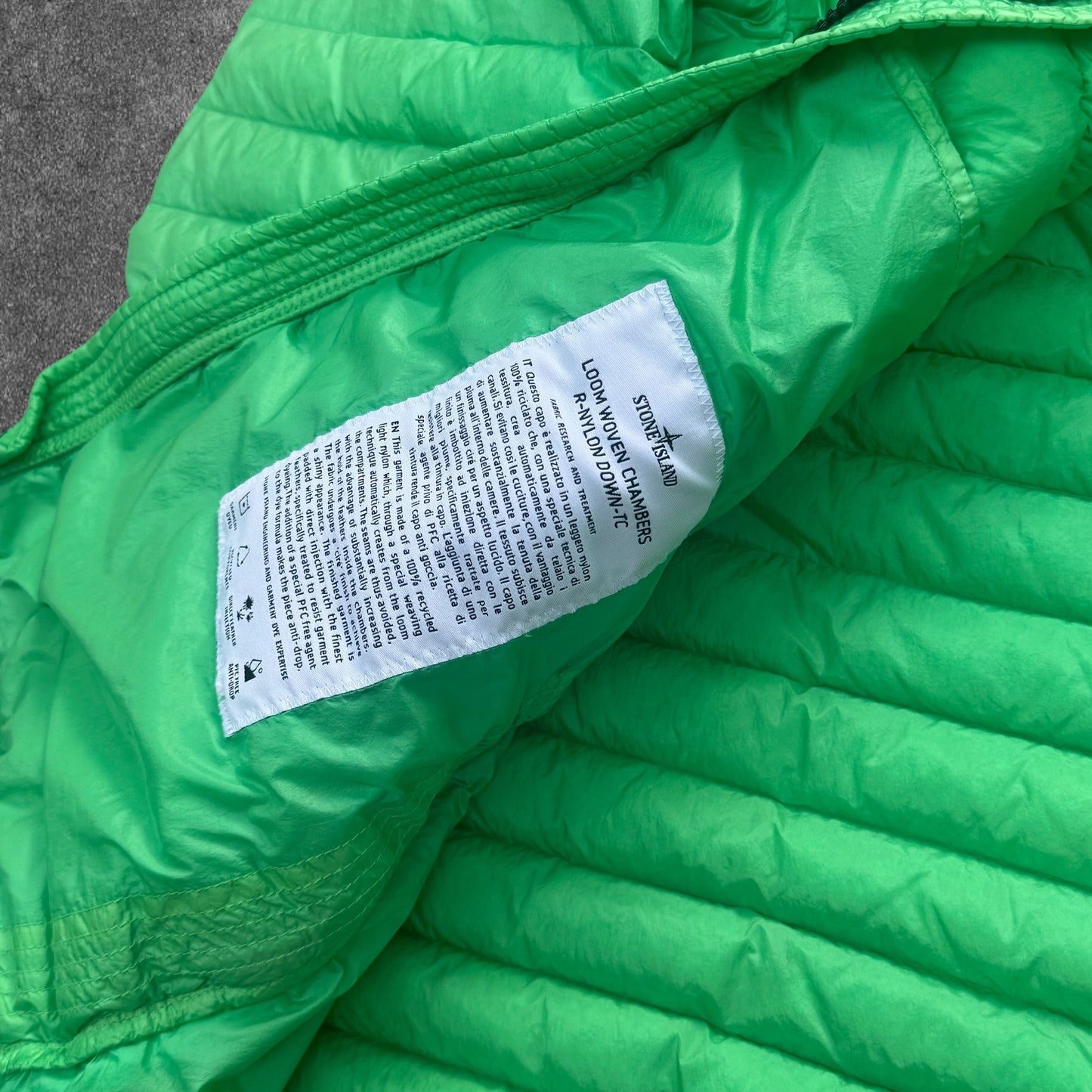 Stone Island Loom Woven Puffer Men's Large Mint Green RRP £900