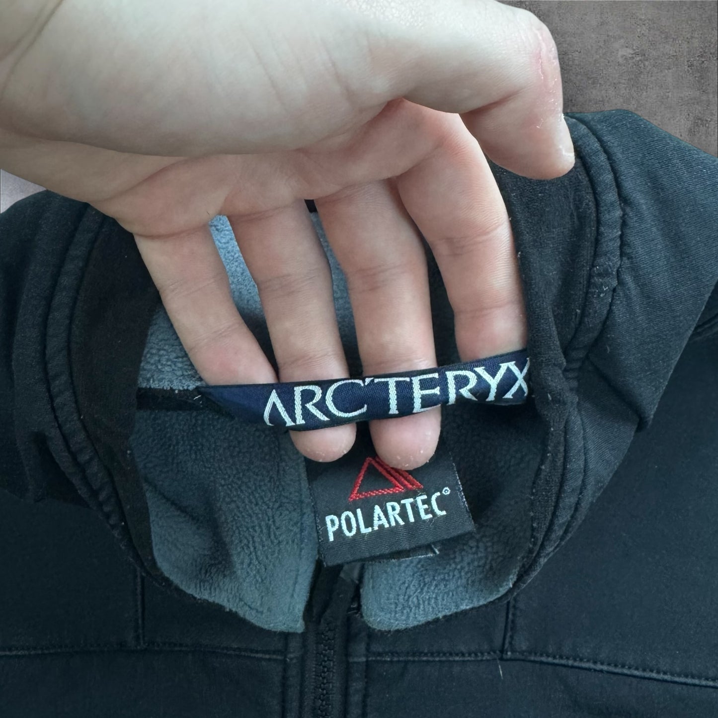 Vintage Arc'teryx Gamma Fleece Lined Softshell Jacket Men's Large Logo Detail RRP £350