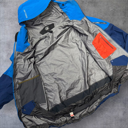Arcteryx Rush Goretex Pro Ski Jacket Mens Large Blue Two-Tone RRP £650