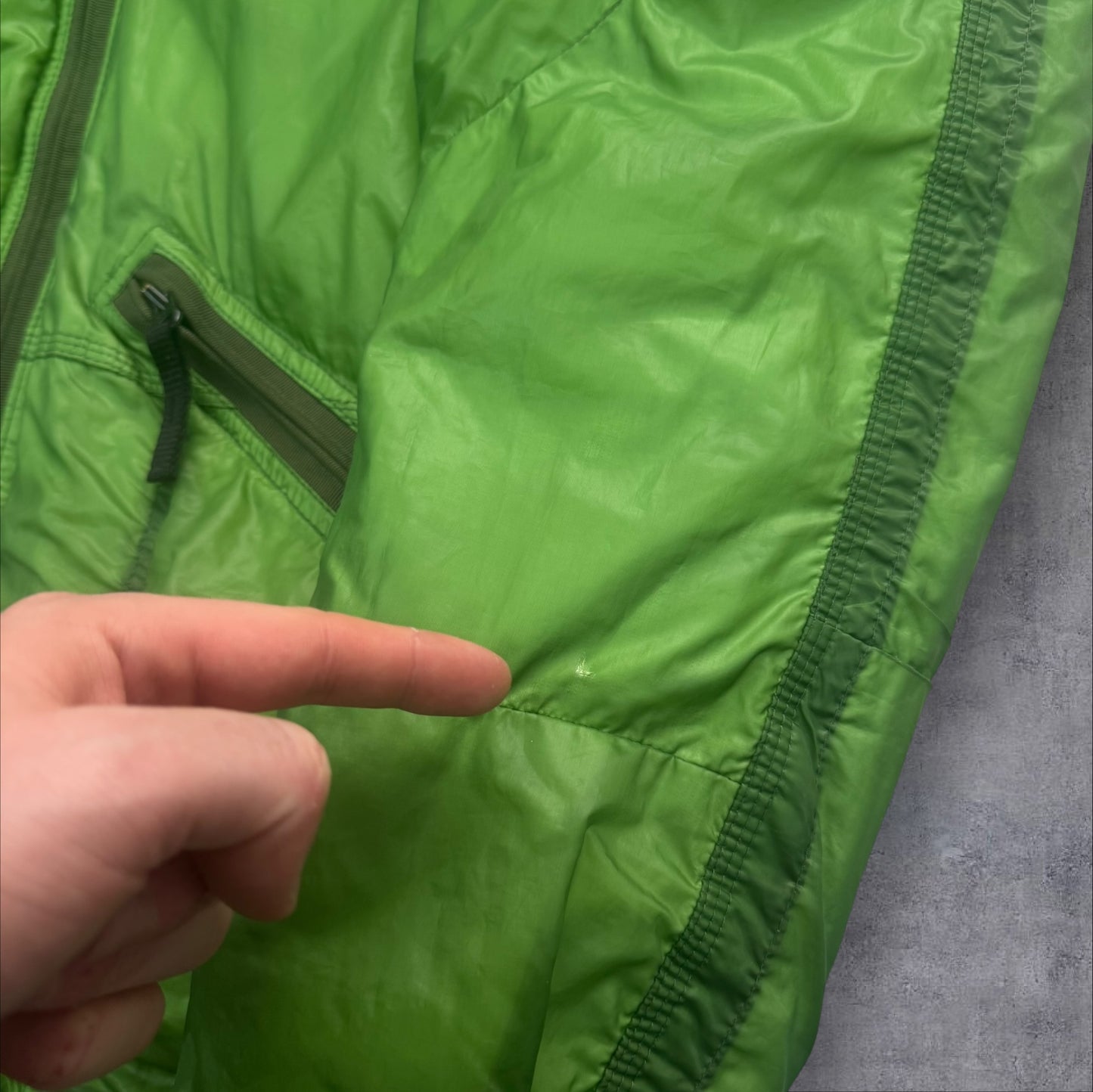 Stone Island Mesh Badge Puffer Jacket Large RRP £525