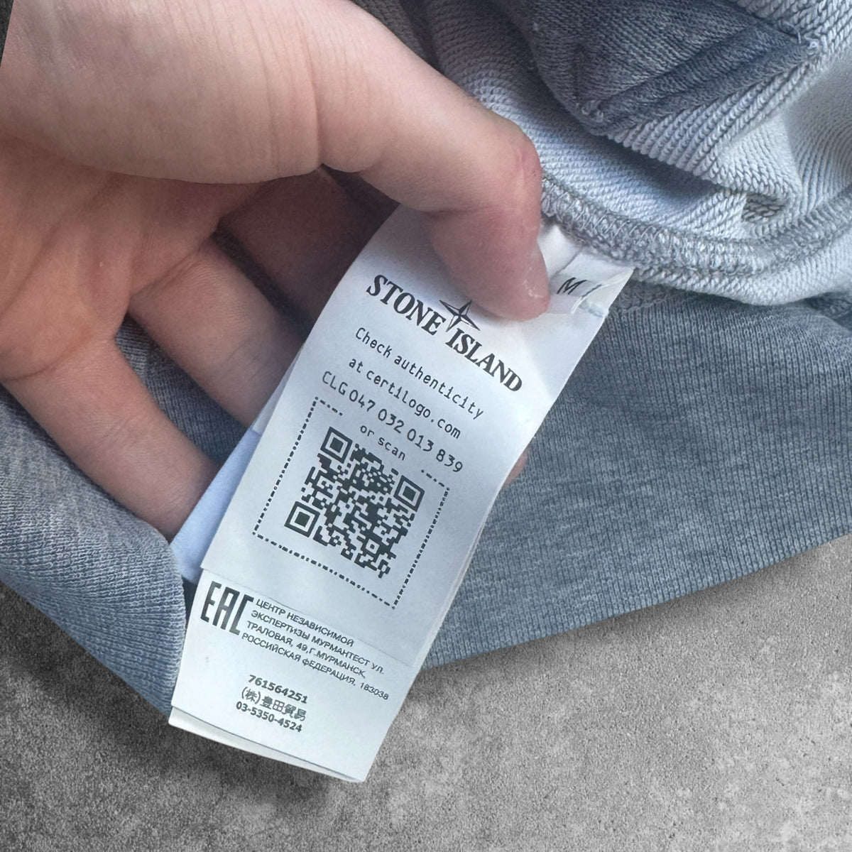 Stone Island Zip Up Medium Grey New Season RRP £350
