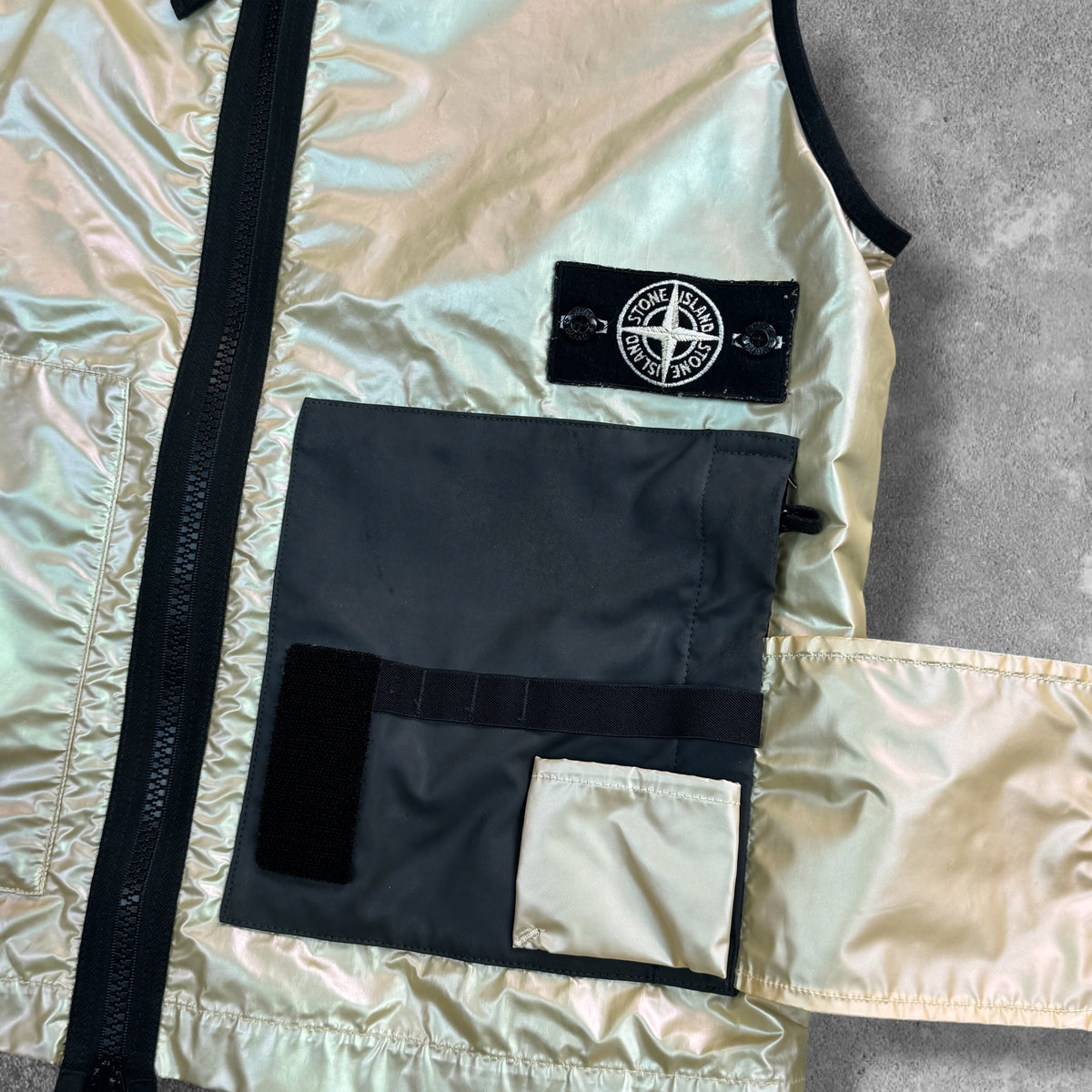 Stone Island Iridescent Reflex Mat Gilet Large AW 2018 RRP £600