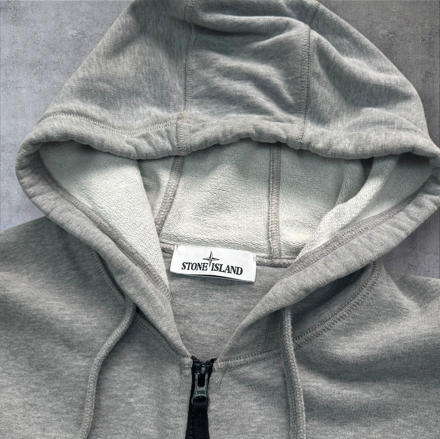 Stone Island Grey Zip Up Jumper Large RRP £325