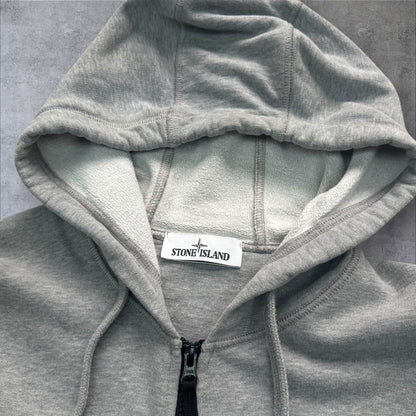 Stone Island Grey Zip Up Jumper Large RRP £325