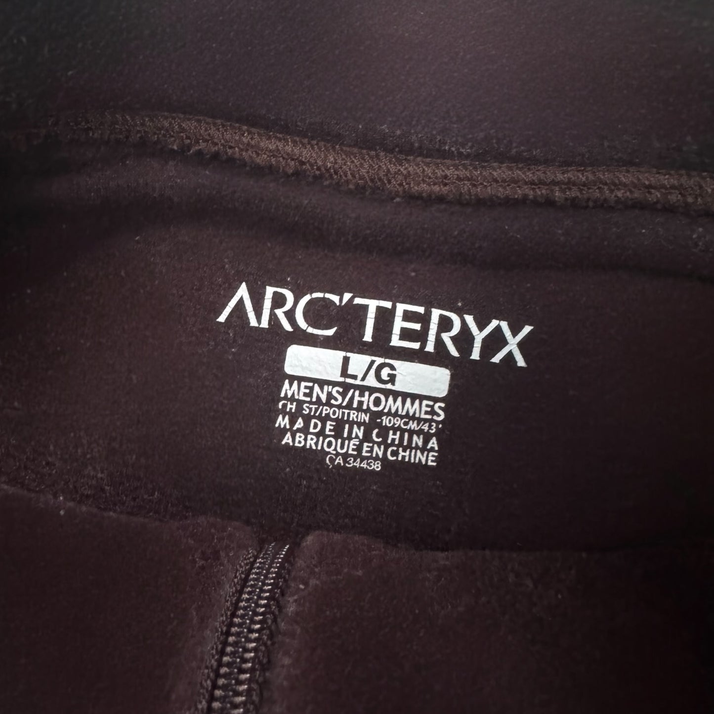 Arc’teryx Quarter Zip Fleece Large RRP £170