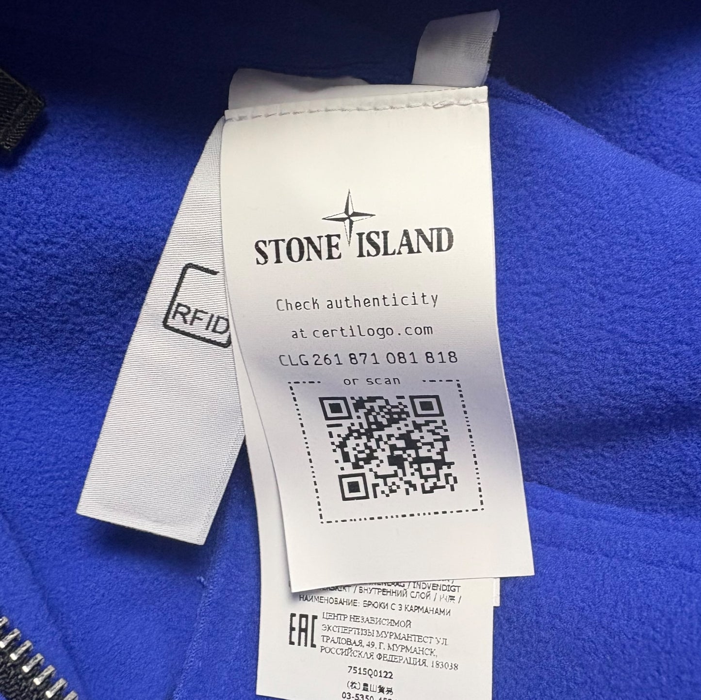 Stone Island Softshell Jacket Blue Size XL Brand New With Tags RRP £795