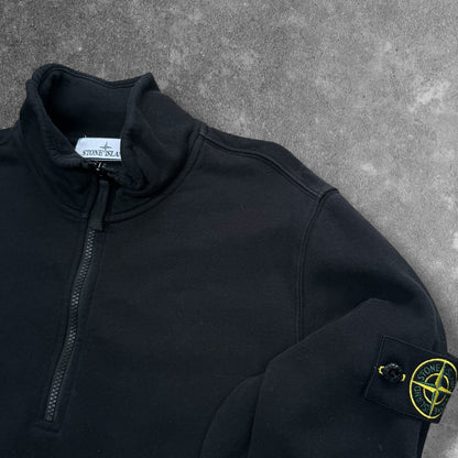 Stone Island Quarter Zip Medium Black RRP £245