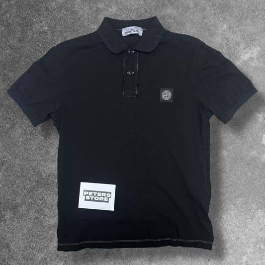 Stone Island Polo Shirt Men's Small Classic Badge Short Sleeve RRP £175