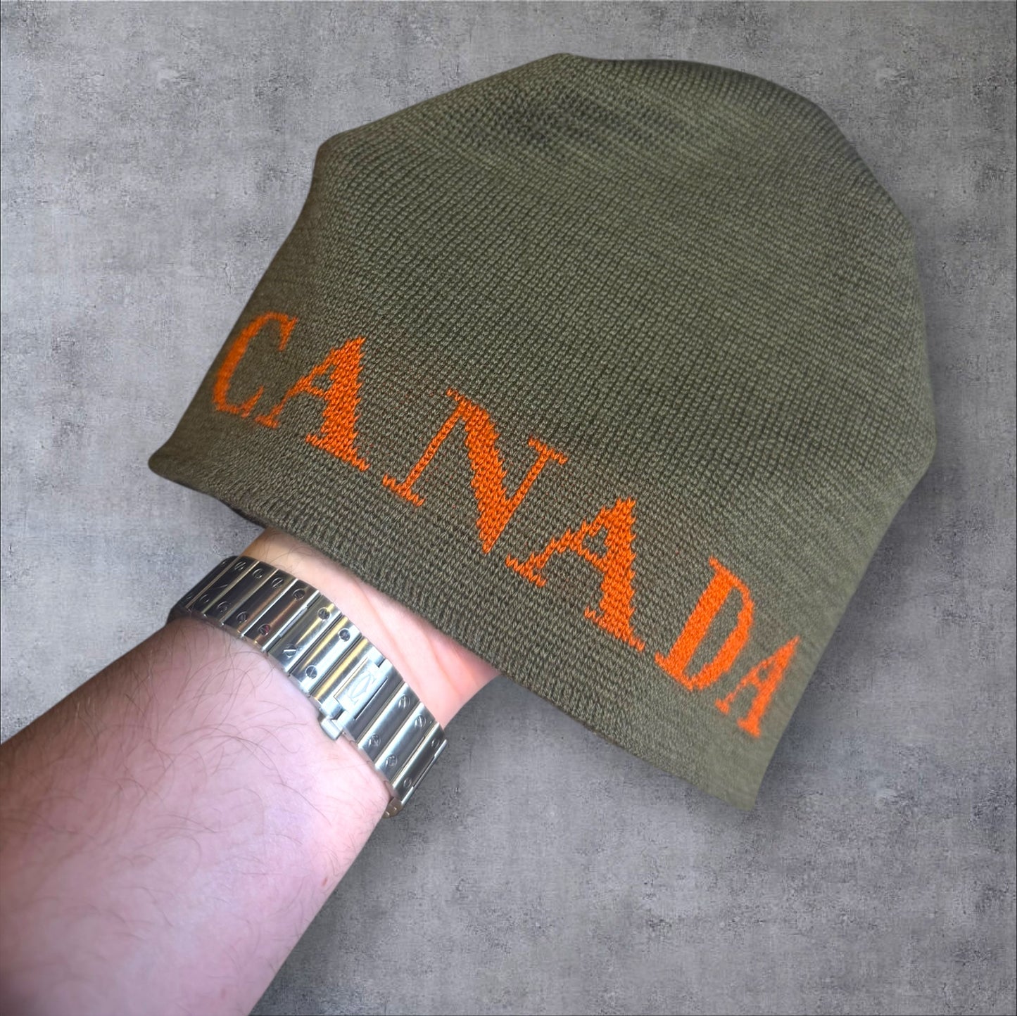 Canada Goose Beanie Khaki RRP £145