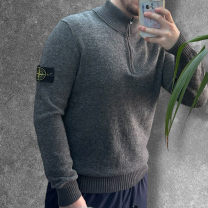 Stone Island Knit Quarter Zip Jumper XL RRP £275