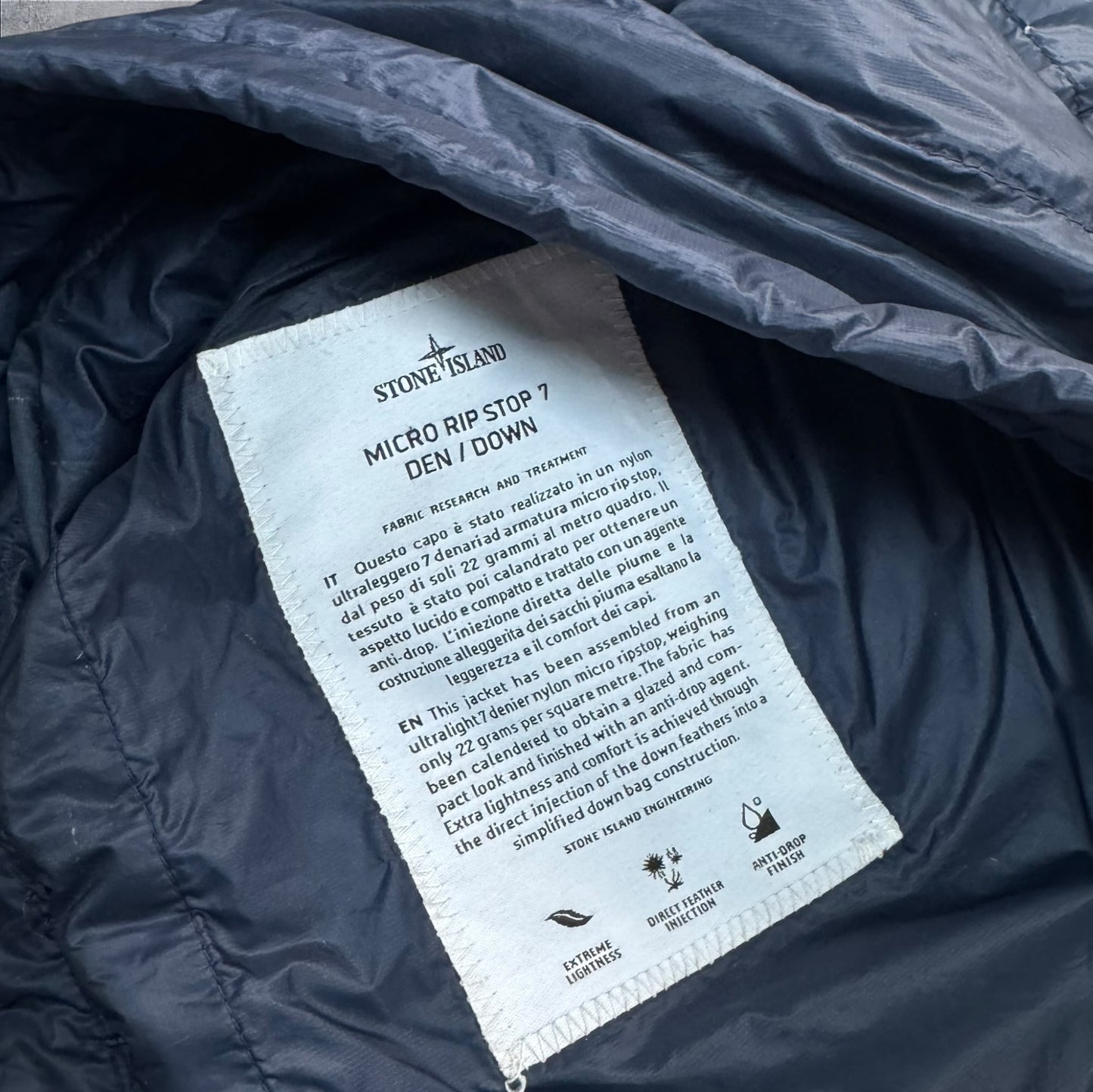 Stone Island Micro Rip Stop Puffer Jacket Medium RRP £495