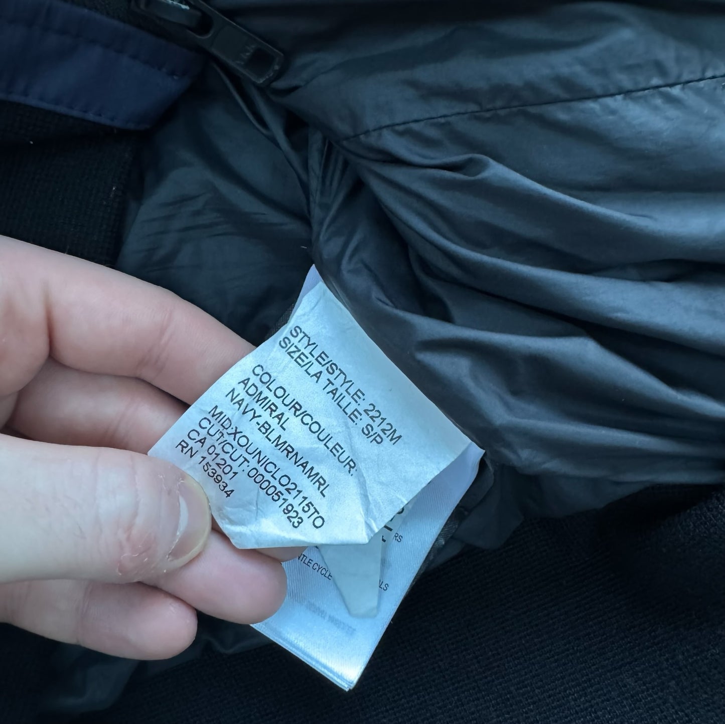 Canada Goose Wilmington Pullover Puffer Jacket Men’s Small Dark Navy RRP £795