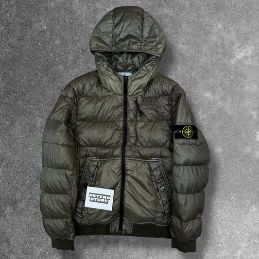 Stone Island Garment Dyed Down Puffer Jacket Large RRP £650