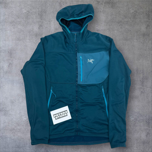 Arc’teryx Balaclava Hooded Fleece Blue Reflective Logo Size Medium RRP £200+