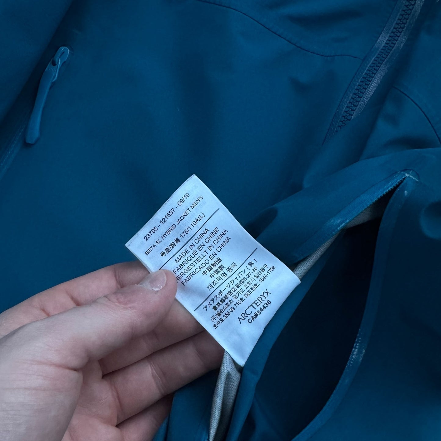 Arc’teryx Beta SL Hybrid Jacket Blue Large RRP £450