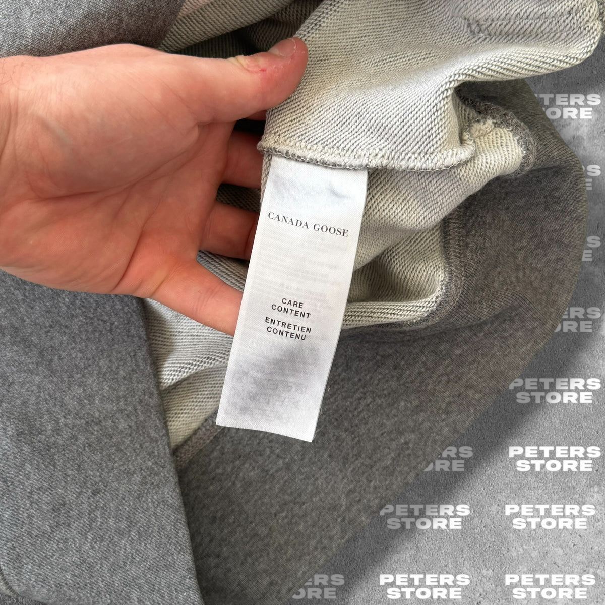 Used Canada Goose Black Label Hoodie Medium Grey Fits Large RRP £350