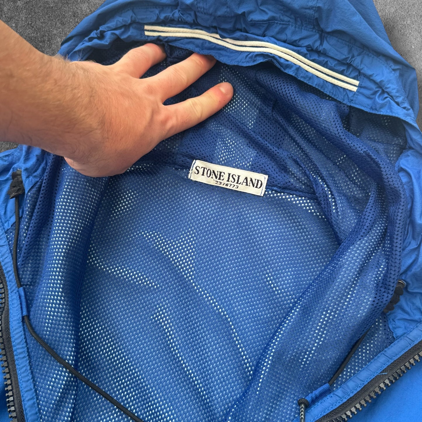 Stone Island Blue Membrana TC Jacket Vintage RRP £550