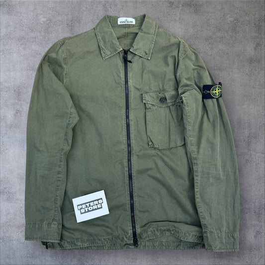 Stone Island Overshirt Khaki Size Extra Large RRP £400+