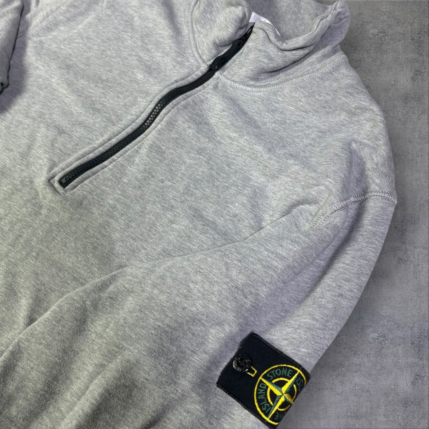 Stone Island Quarter Zip Grey Size 3XL RRP £350