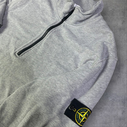 Stone Island Quarter Zip Grey Size 3XL RRP £350