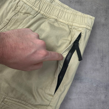 Stone Island Cargos 34W Tan Elastic Waist RRP £395