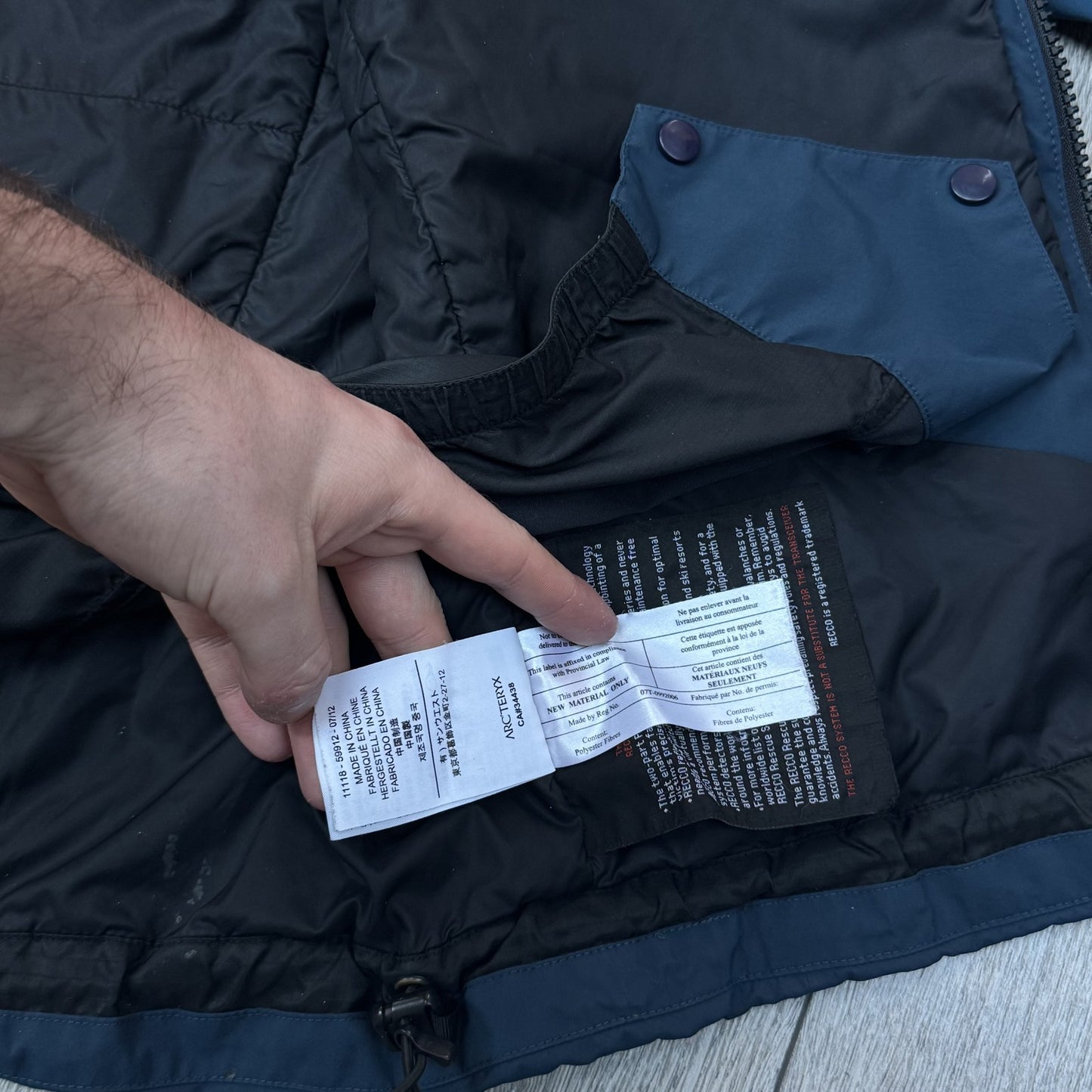 Arc'teryx Stingray Insulated Pro Jacket Medium Blue RRP £750