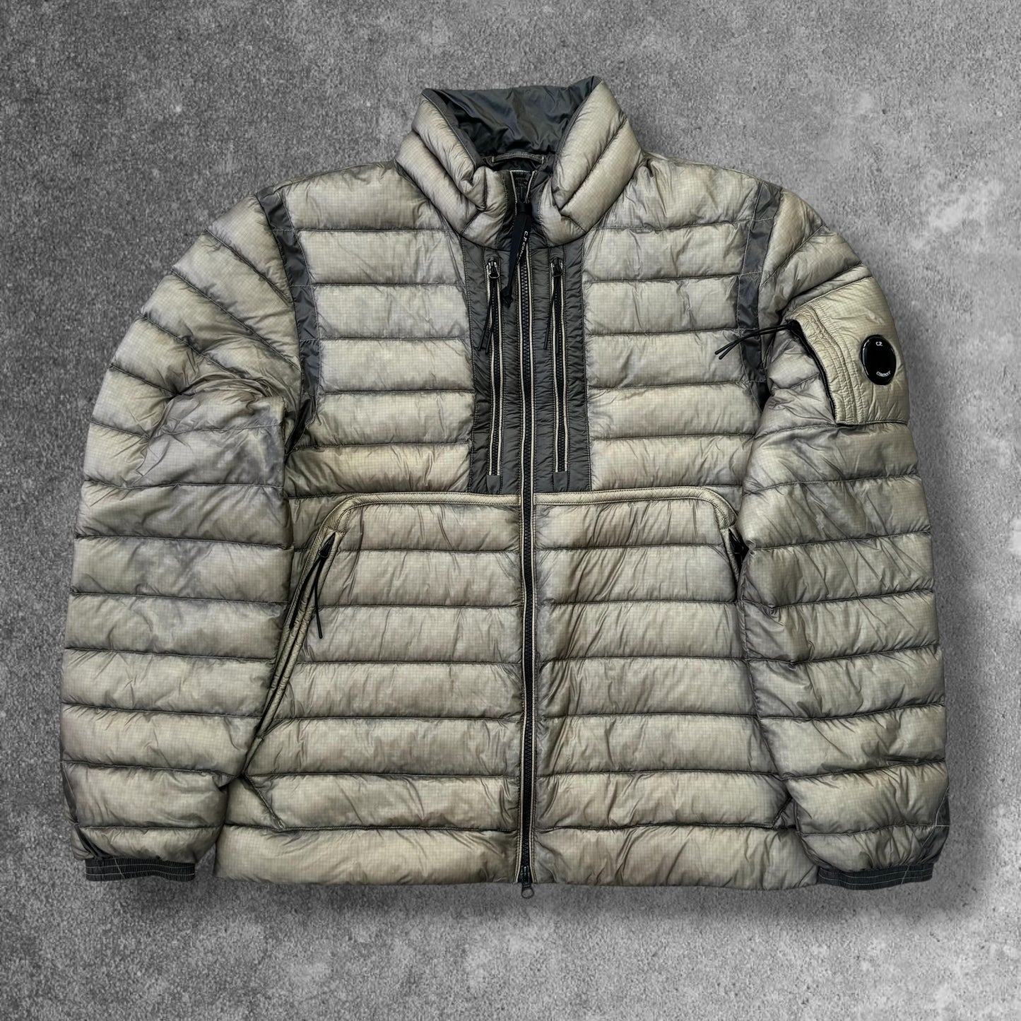 CP Company Down Jacket Men's Large Beige Mint Condition RRP £650
