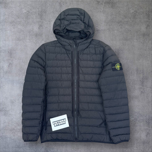 Stone Island Puffer Jacket Black O-Cotton R-Nylon Tela Size Small RRP £650+