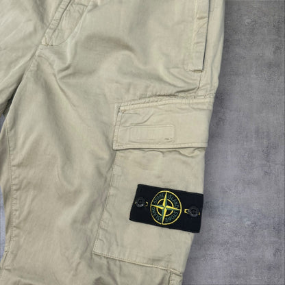 Stone Island Cargos 34W Tan Elastic Waist RRP £395