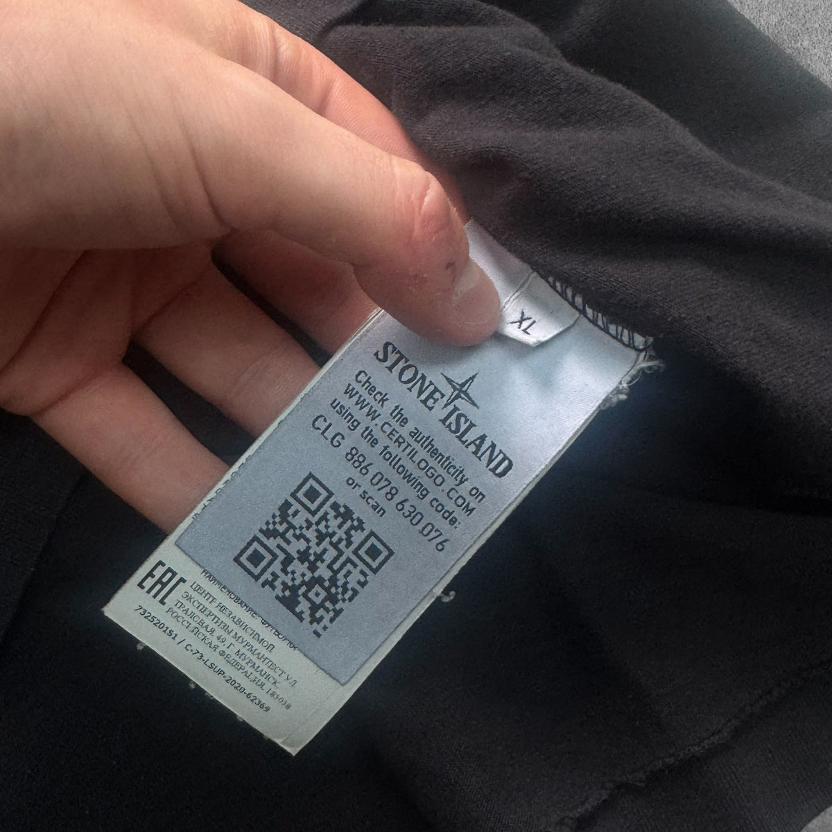Stone Island x Supreme Tee XL Black Fits XXL RRP £150
